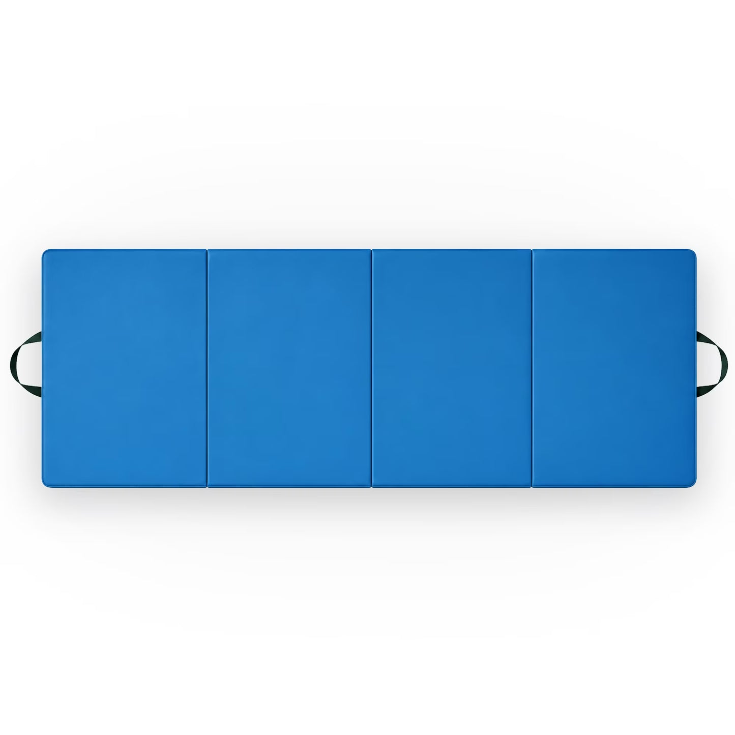 10Ft X 4Ft X 2In 4-Panel All-Purpose Folding Gymnastics Mat, Blue