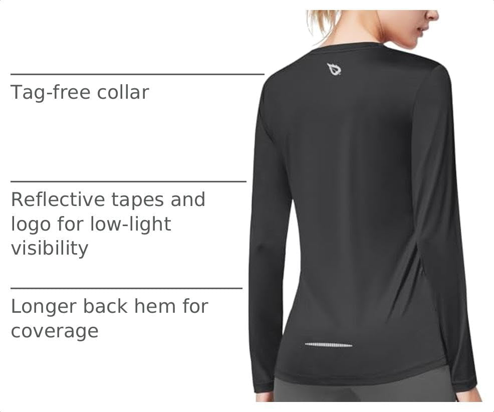 Long Sleeve Workout Tops for Women Running Athletic Shirts Active Quick Dry Lightweight Moisture Wicking