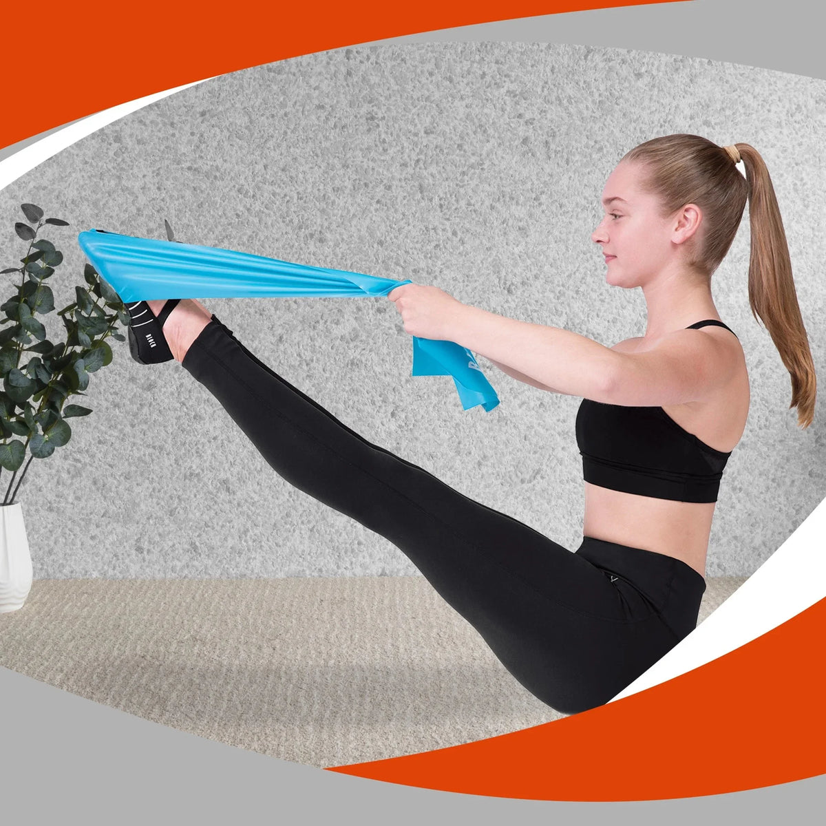 Resistance Bands Physical Therapy Exercise Bands Set of 3 Workout Bands by